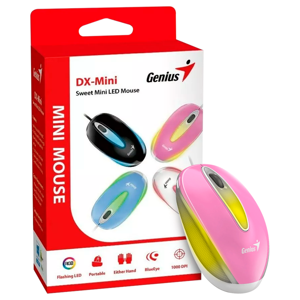 Mouse Genius DX-mini Usb rosado