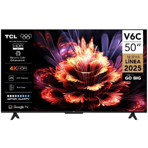 Televisor Led TCL Smart tv 50" 4K HDR 50V6C google tv
