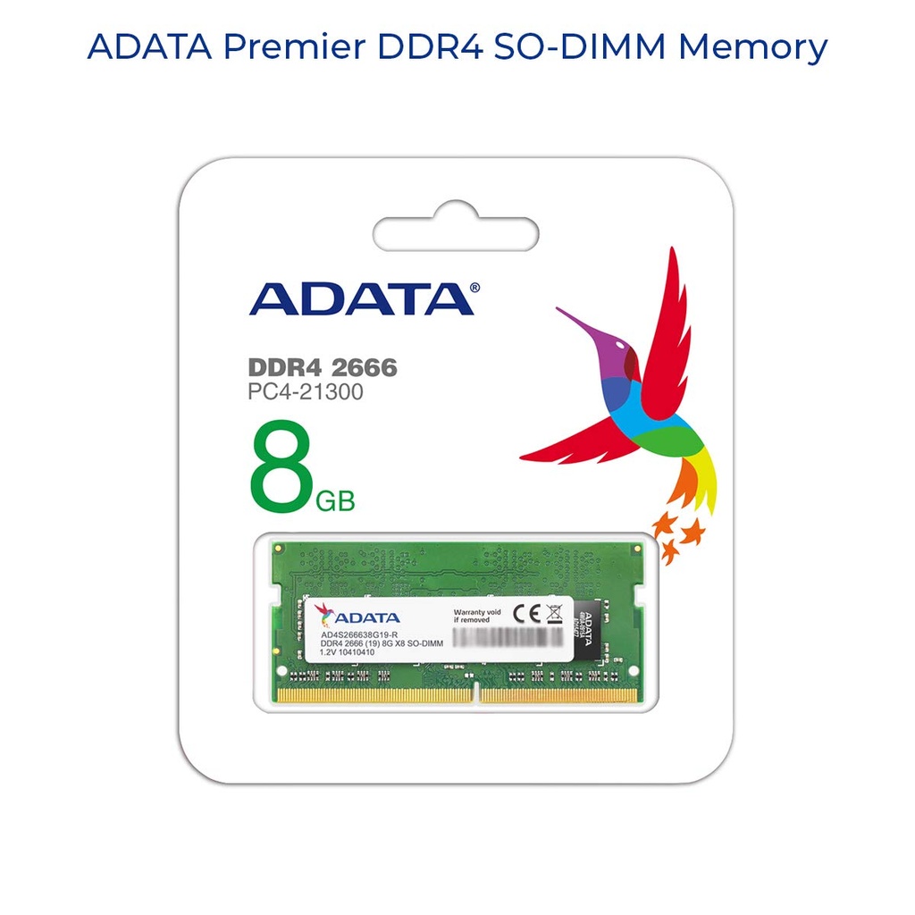 MEMORIA ADATA NT DDR4 2666 8GB AD4S26668G19-RGN
