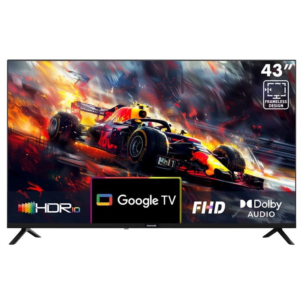 TELEVISOR LED STARGOLD SMART TV 43"  FHD ANDROID SOC43PEFHD
