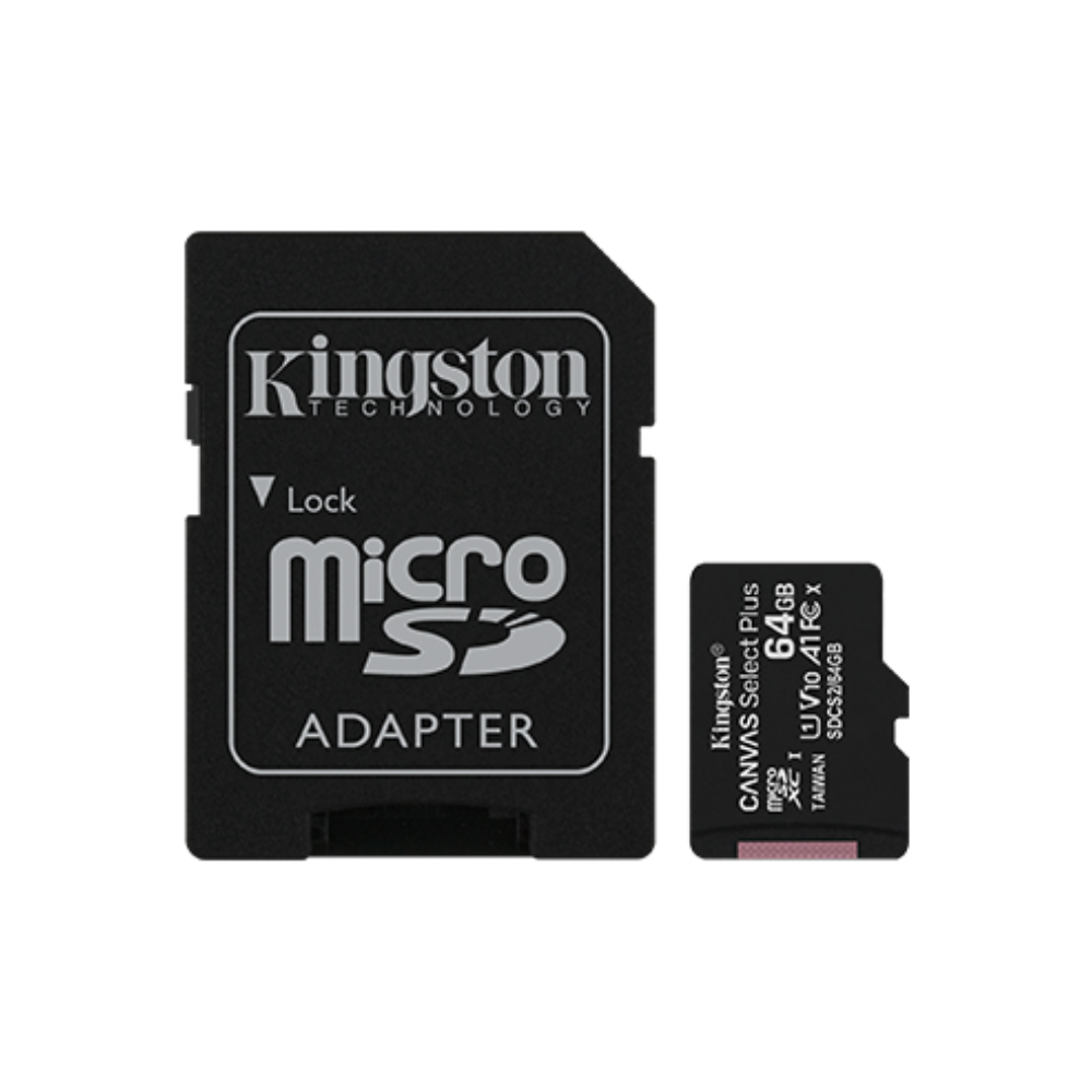 MEMORIA KINGSTON MICRO SDCS2 64GB CLASS10 100MB/S CANVAS SELECT PLUS