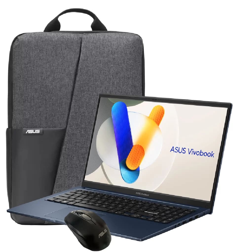 Notebook Asus 15.6" Vivobook FHD i7-1255U X1504ZA-NJ981 /16gb /512gb m2 NVME Freedos Blue /mouse+mochila