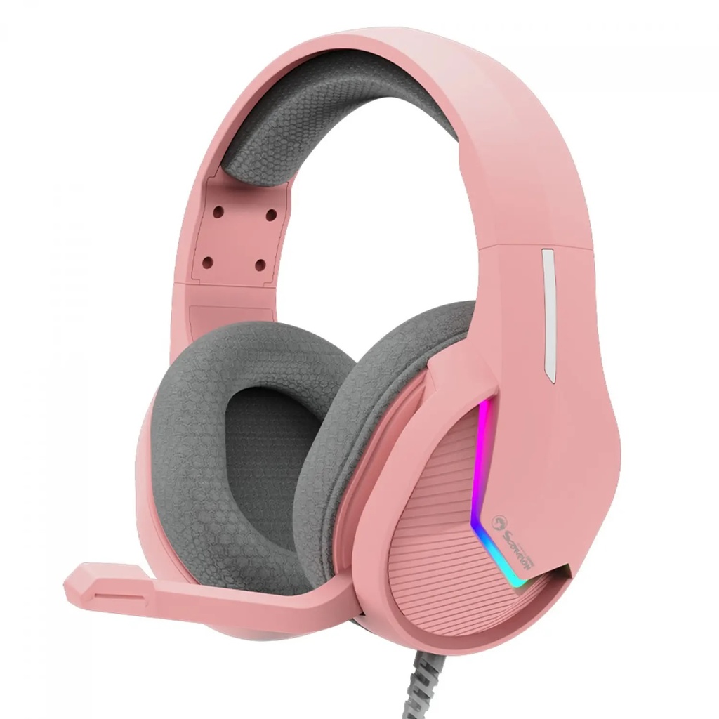 Audifono diadema xtrike gaming h8618 pink