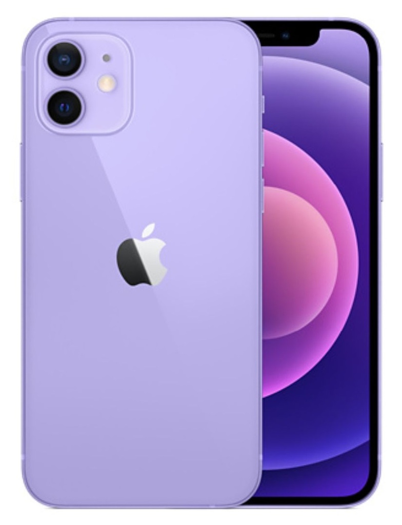 Teléfono Iphone 12 64GB  Grado A-Morado +cubo cable