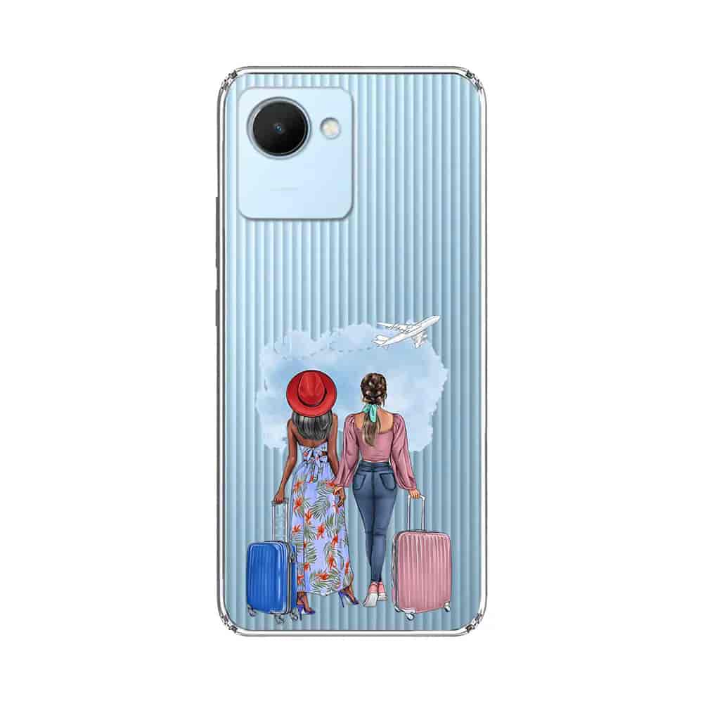 Tpu transparente acrilico stickers mujer rlme c30s KD13-TPU00947