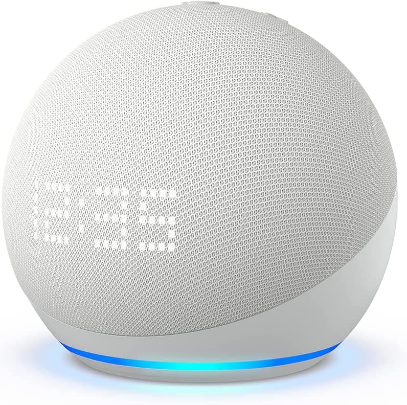 Parlante smart con alexa Amazon echo dot with clock (5th GEN) blanco