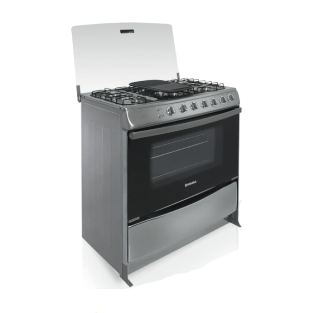 Cocina gas Innova Anturio croma 24" 4 quemadores inox