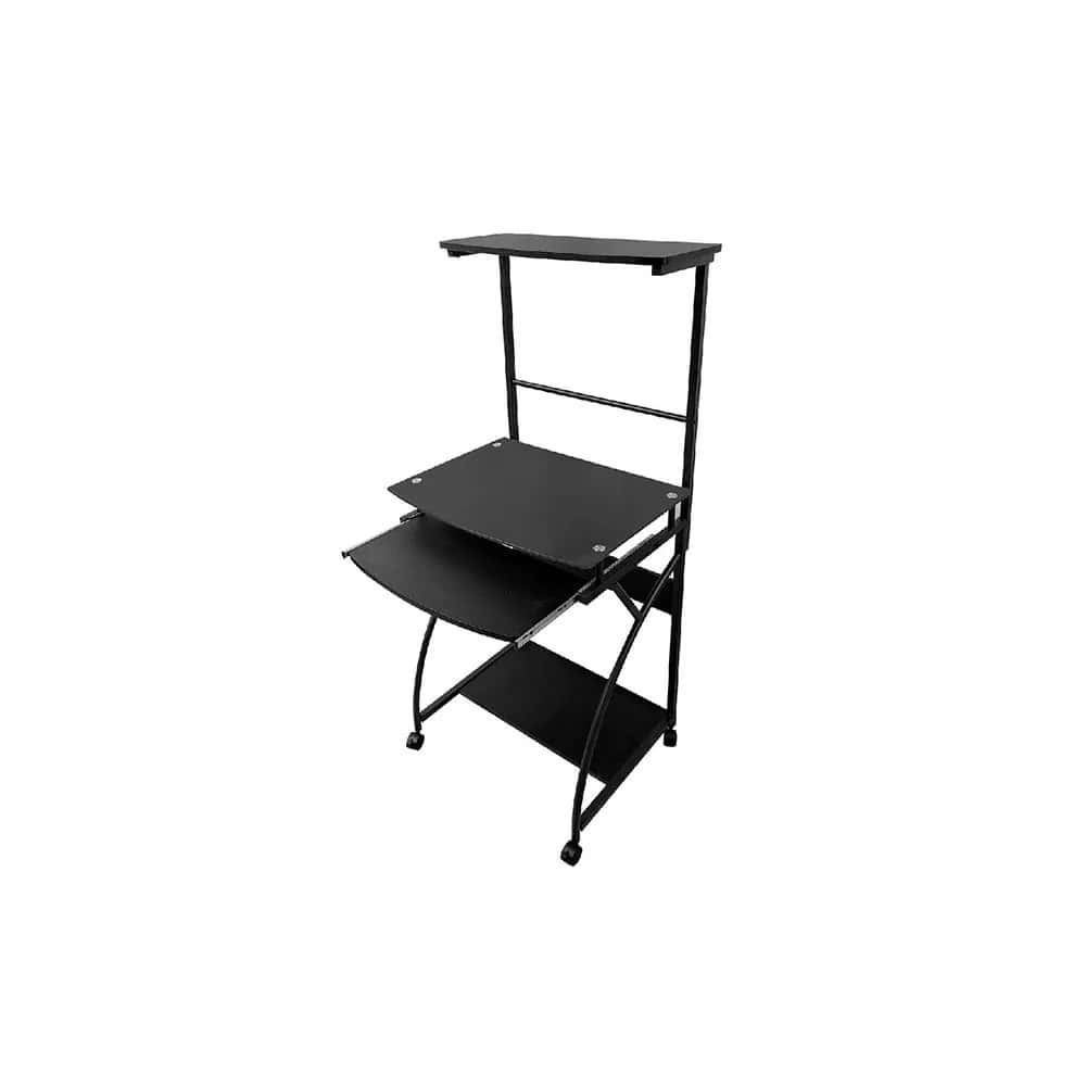 MESA PARA PC DE VIDRIO VANTEC DE 5 CM FG-1905A 60X44X128CM NEGRO