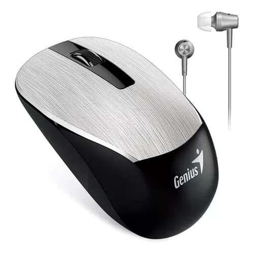 MOUSE /AUDIFONO GENIUS MH-8015 PLATEADO