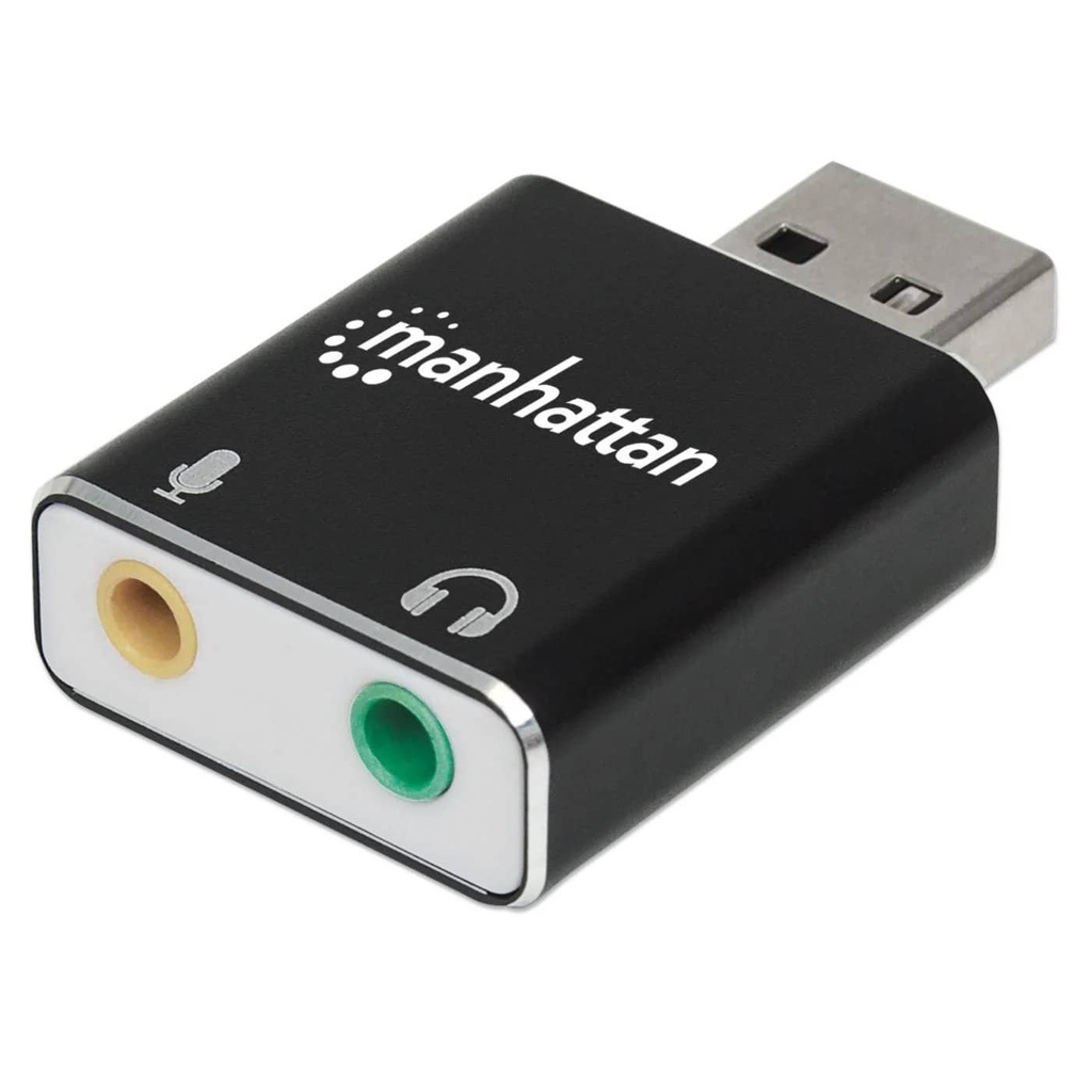 TARJETA DE SONIDO MANHATTAN 3.5MM ENTRADA DE MICROFONO 152754