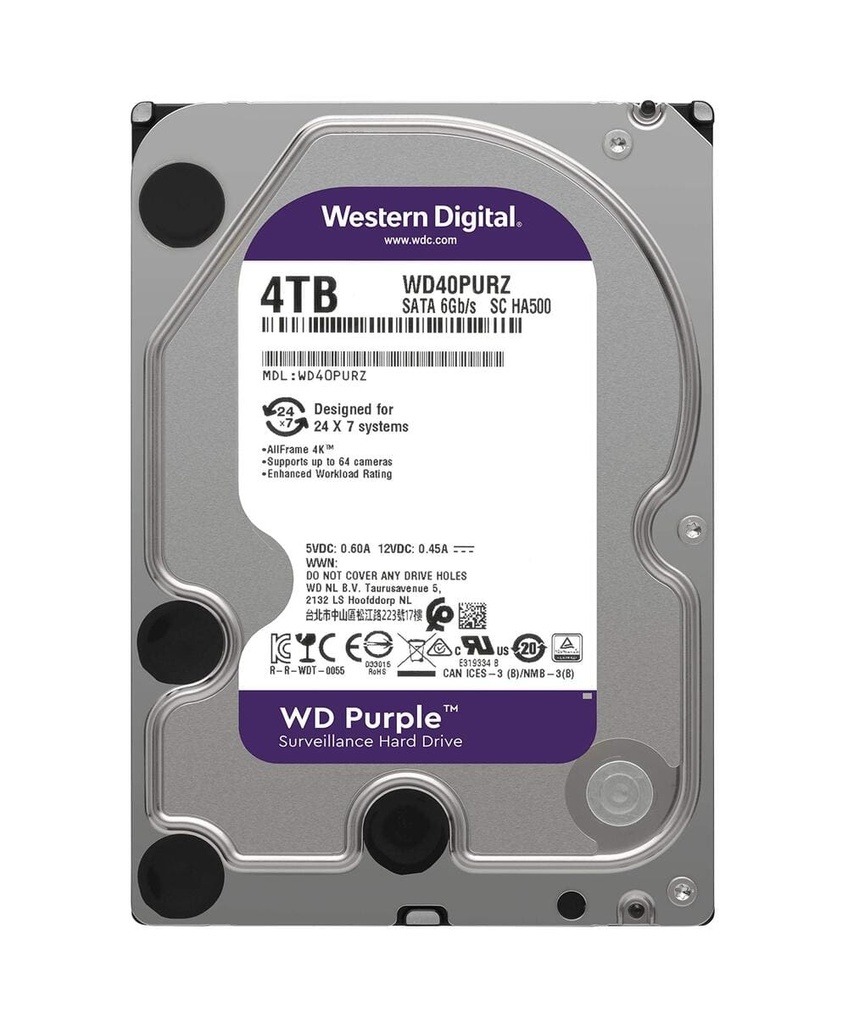 DISCO DURO DAHUA WESTER DIGITAL 4TB WD40EVRX