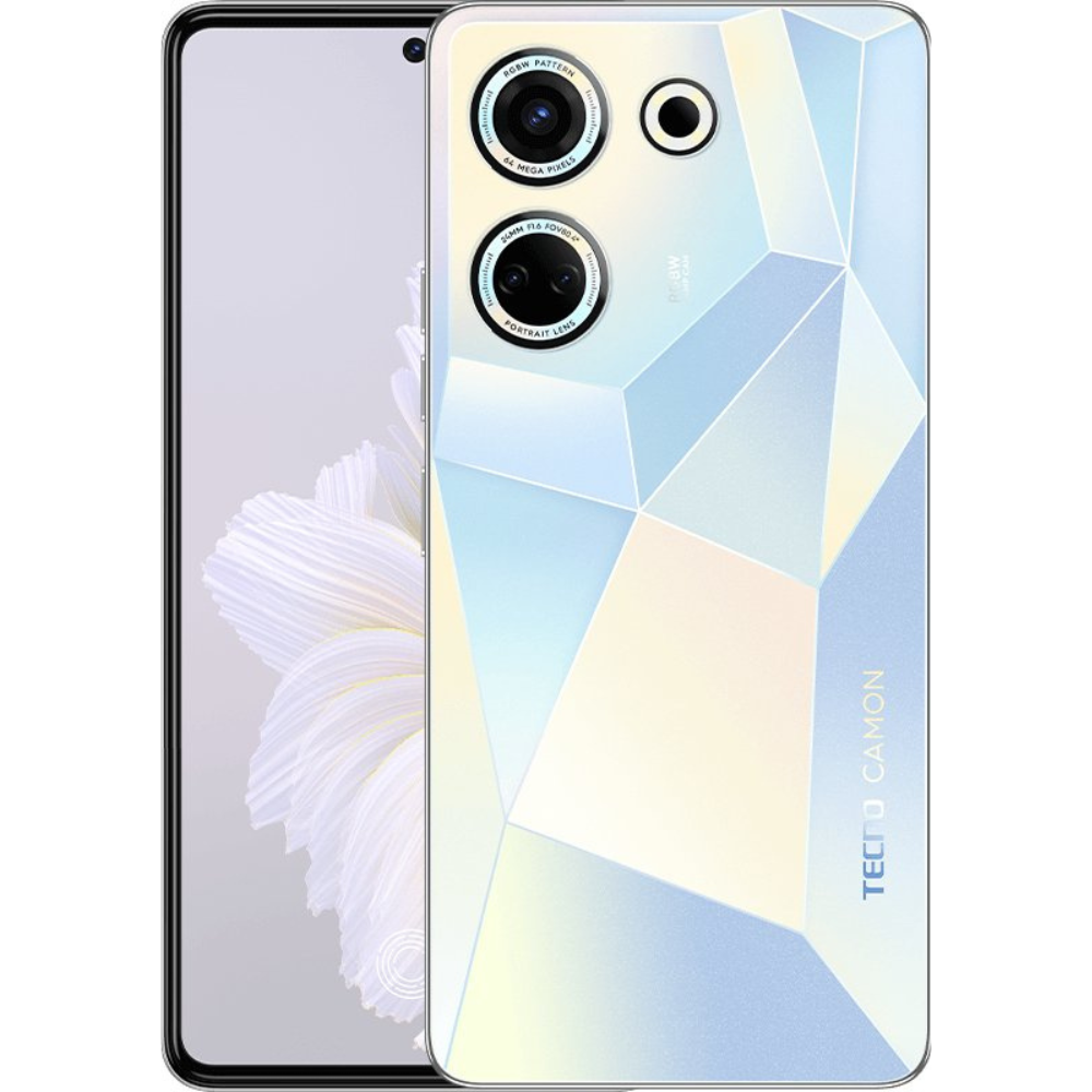 Telefono Tecno Camon 20 (CK6N) Ds 16gb(8GB+8GB)+256GB glacier glow