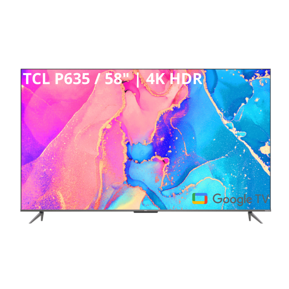 Televisor led TCL smart tv 58" Google tv 4k hdr 58p635 cbu