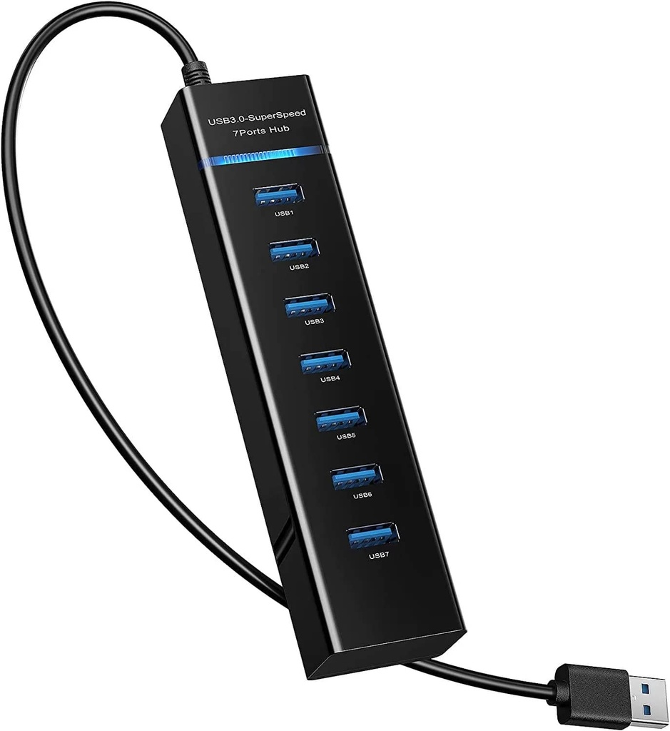 ADAPTADOR CABLE HUB  DE 7 PUERTOS