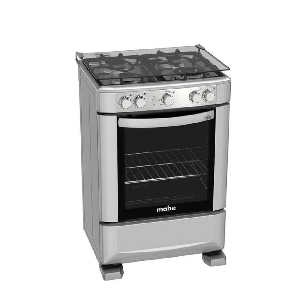 Cocina gas Mabe 60cm  silver EM6040FG0