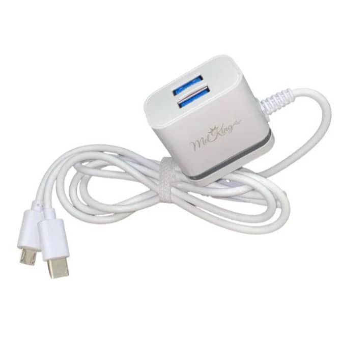 CARGADOR MELKING FAST 2 USB VERDE
