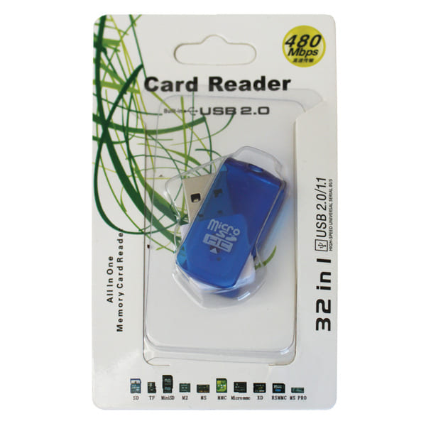 ADAPTADOR M CARD READER USB 2.0 32 IN 1