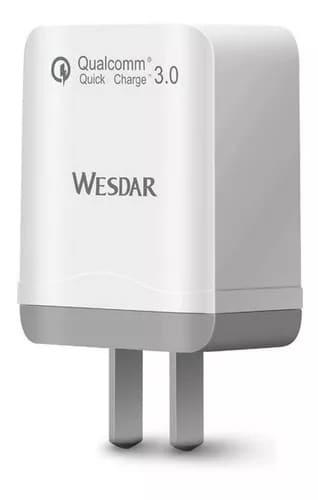 CARGADOR PARED WESDAR AC3 1 USB