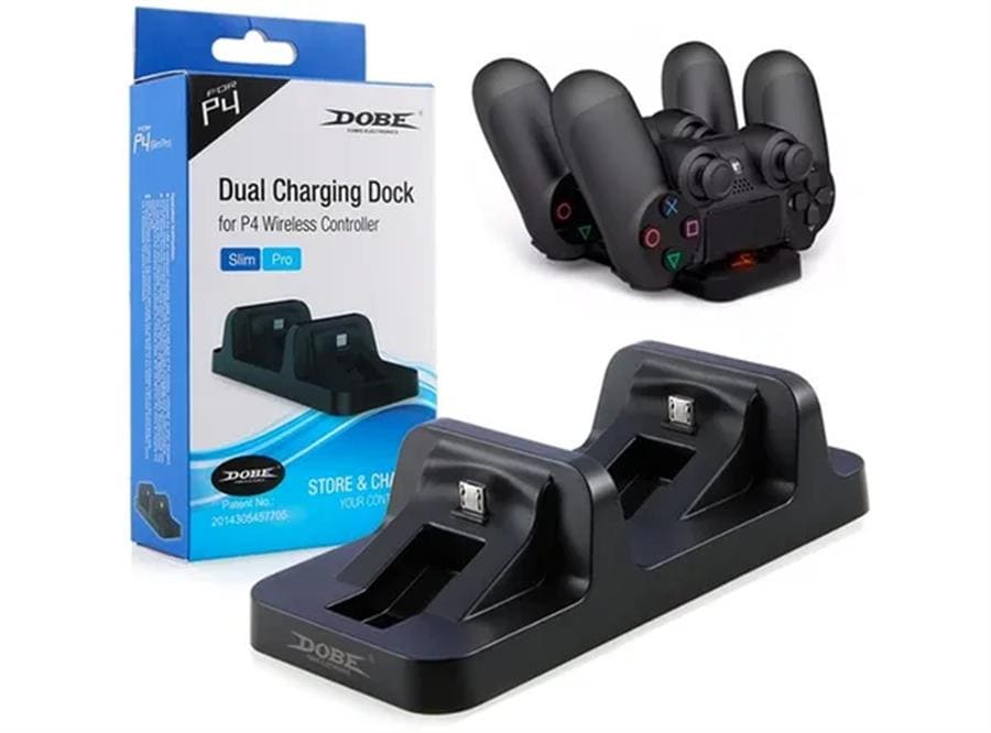 CARGADOR PS4 DOBLE DUAL CHARGING DOCK TP4-002 FOR P4 WIRELESS CONTROLLER