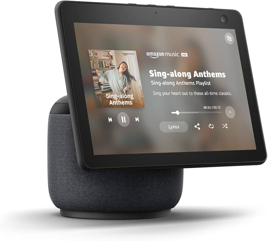 Pantalla inteligente hd smart c/alexa Amazon echo show 10 (3rd GEN) charcoal