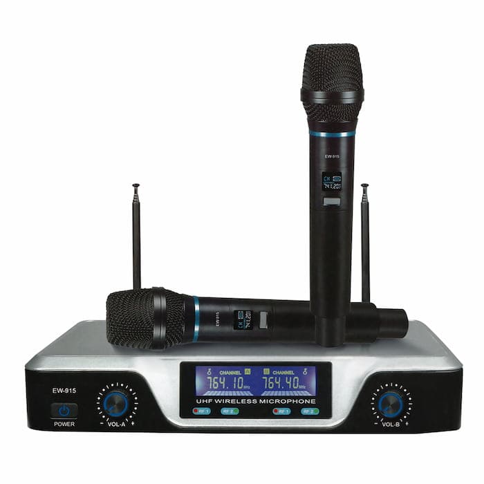 Micrófono EW-915 inalámbrico VHF con base doble de 110V RE2401-MF30047