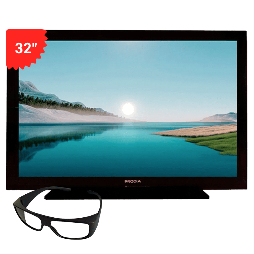Televisor Led Prodia 32" PRD-LL132B + 2 GAFAS 3D