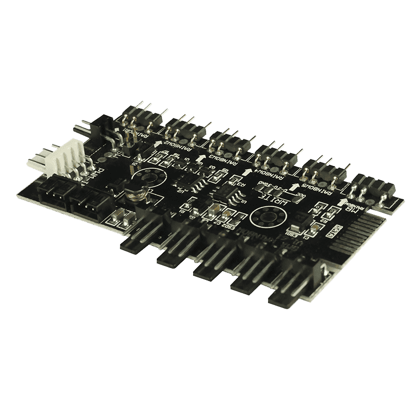 INTERFAZ FAN CONTROLLER COOLER GAMEMAX PWM+RAINBOW V1.6X
