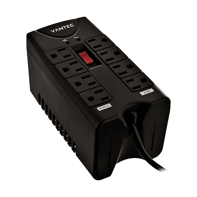 REGULADOR VANTEC 2000W 120V/60HZ 8 TOMAS