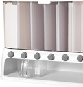DISPENSADOR DE PLASTICO 6 COMPARTIMENTOS JC-2809