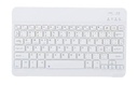 TECLADO INALAMBRICO 10" R/BLUETOOTH COLORES PASTELES GA-12 BLANCO/BLANCO