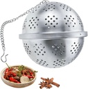 BOLA DE ACERO INOXIDABLE PARA HIERVAS/FRUTAS Y ESPECIES 9CM CO-22/L